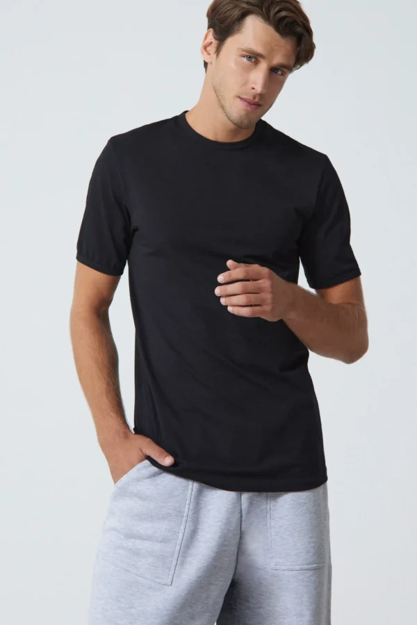 t-shirt slim GLITCH black